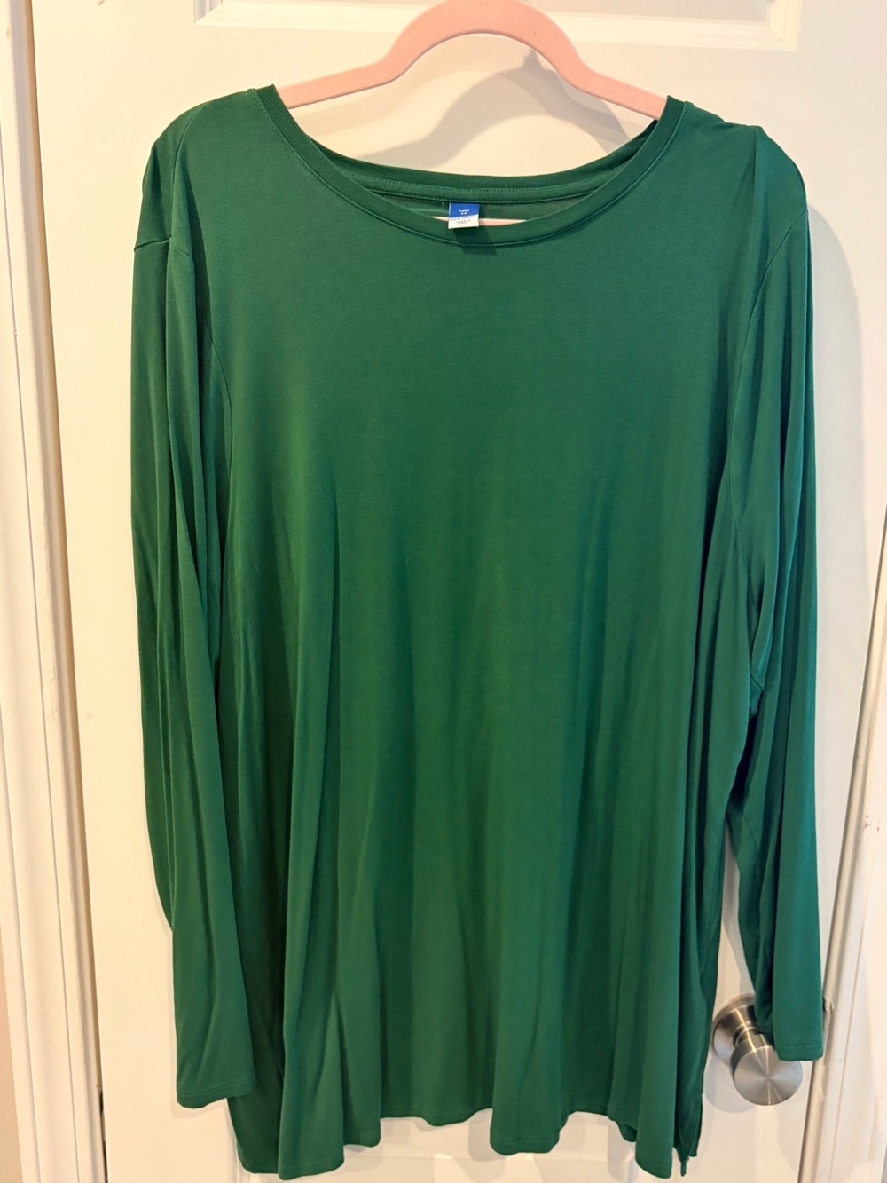 Old Navy Women's Luxe Green Long-Sleeve Tunic Top